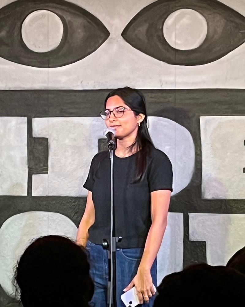 Shreya Priyam performing at Hideout Comedy Club