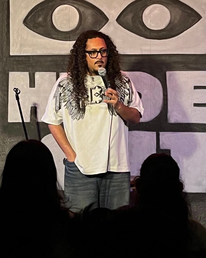 Vidit performing at Hideout Comedy Club